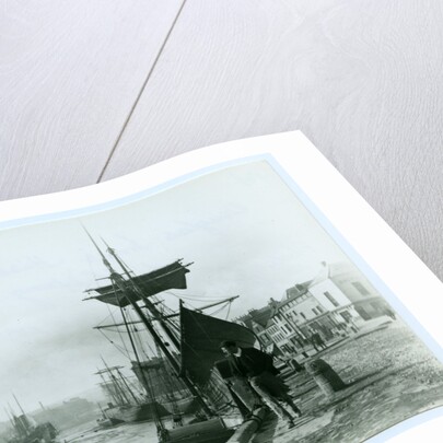 Douglas Inner Harbour and shipping by John Miller Nicholson