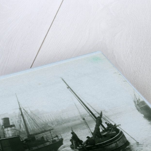 Douglas Inner Harbour and shipping by John Miller Nicholson