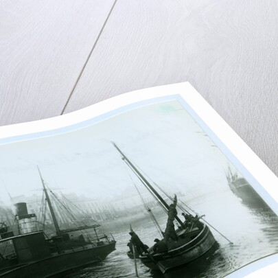 Douglas Inner Harbour and shipping by John Miller Nicholson