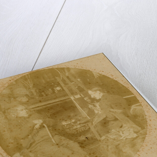 Morrison at work painting portrait of sitter by George Bellett Cowen