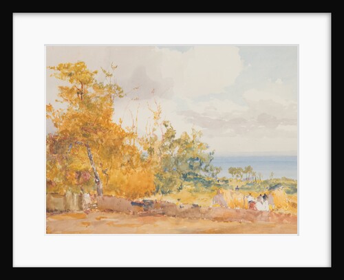 Harvest scene, Governors Road, Onchan by John Miller Nicholson