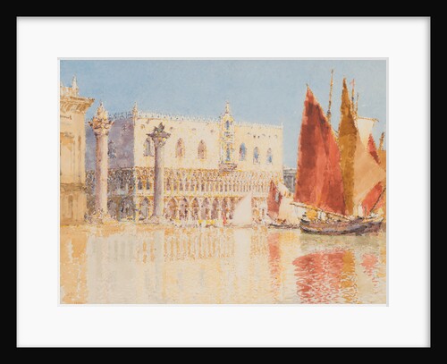 The Doge's Palace and fruit stalls by John Miller Nicholson