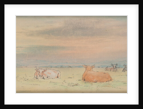 Cattle and landscape by John Miller Nicholson