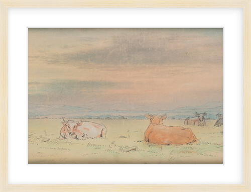 Cattle and landscape by John Miller Nicholson