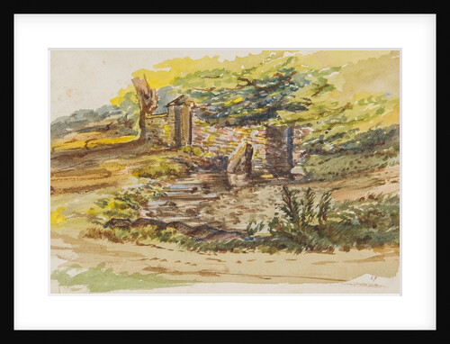 Manx Landscape with tholtan by Georgina Gore Currie