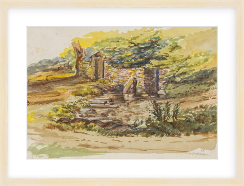 Manx Landscape with tholtan by Georgina Gore Currie