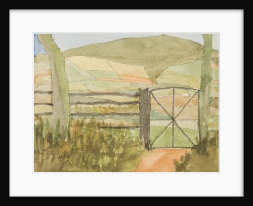 Manx Landscape with gate by Georgina Gore Currie