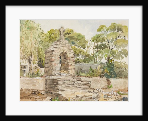 Cross from Onchan Old Church by Lucy Emma Lynam