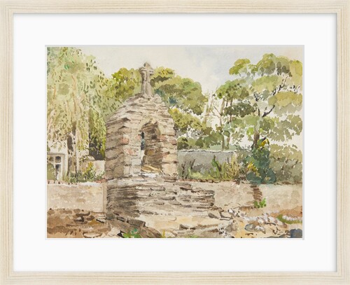 Cross from Onchan Old Church by Lucy Emma Lynam