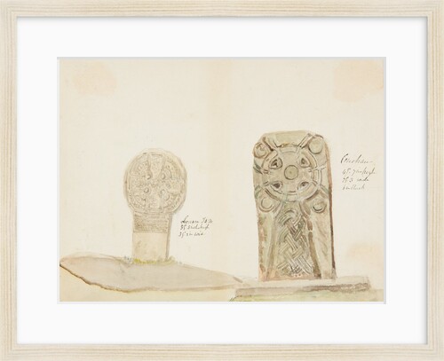 Lonan Cross and Onchan Cross by Lucy Emma Lynam