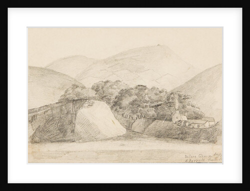 Ballure Glen and North Barrule from the sea by Lucy Emma Lynam