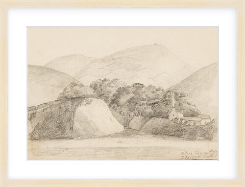 Ballure Glen and North Barrule from the sea by Lucy Emma Lynam