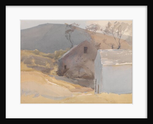 Watermill with Hills Beyond by Archibald Knox