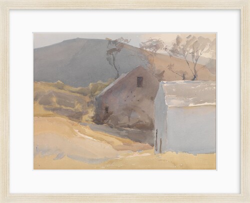 Watermill with Hills Beyond by Archibald Knox