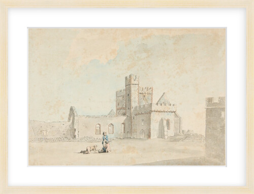 St Germain's Church, Peel Castle in the Isle of Man by Francis Grose