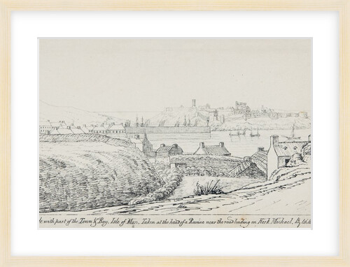 Peel Castle and Town from Michael Street by Will Latham