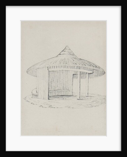 Sketch of a hut by Will Latham