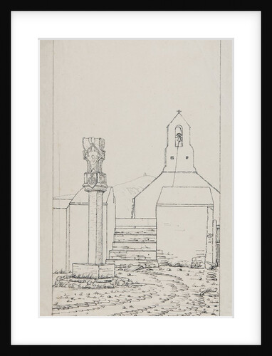 Cross Monument outside Kirk Maughold by Will Latham