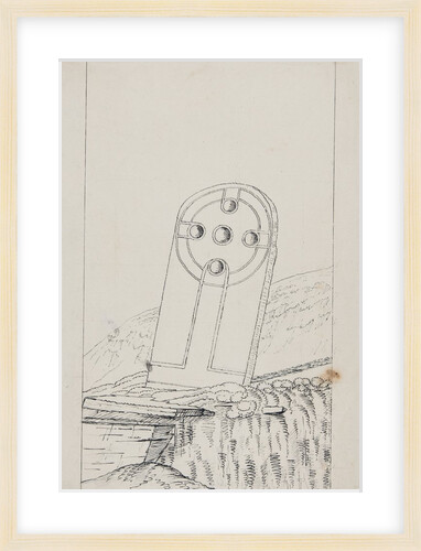 Cross Slab at Port y Vullen "Crux Guriat" by Will Latham