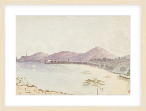 Douglas town and bay from the Ramsey Road by Henry Read Wellbye