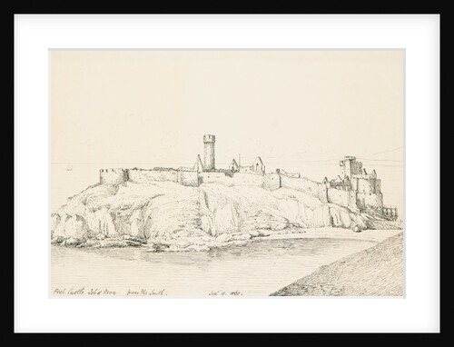 Peel Castle Looking from the South by J. W.