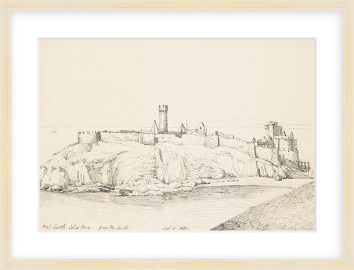 Peel Castle Looking from the South by J. W.