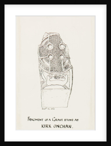 Fragment of a Grave Stone at Kirk Onchan by J. W.