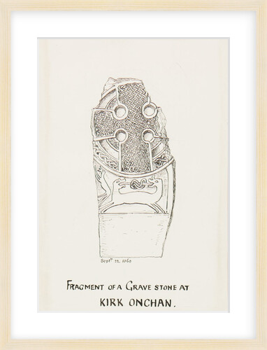 Fragment of a Grave Stone at Kirk Onchan by J. W.