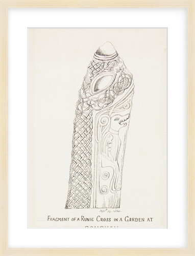 Fragment of a Runic Cross in a Garden at Conchan by J. W.
