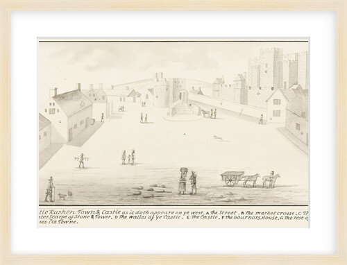 Castle Rushen, Towne and Castle by Daniel King