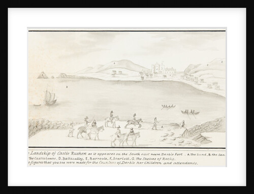 The Landskipp of Castle Rushen by Daniel King