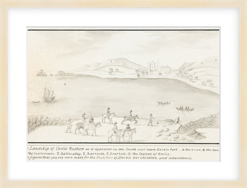 The Landskipp of Castle Rushen by Daniel King