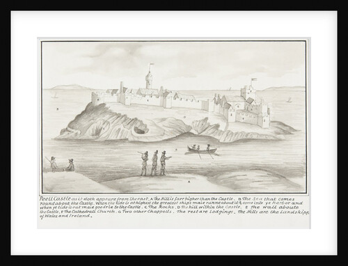 Peel Castle as it doth appeare from the east by Daniel King