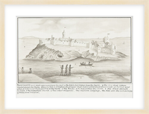 Peel Castle as it doth appeare from the east by Daniel King