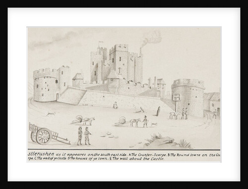 Castle Rushen as it appeares on the south east side by Daniel King