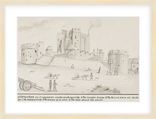 Castle Rushen as it appeares on the south east side by Daniel King