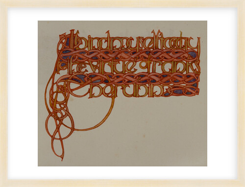 I bind myself today to the virtue of ranks of cherubim, The Deer's Cry (St Patrick's Hymn) by Archibald Knox