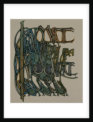 I bind myself today to a strong virtue, The Deer's Cry (St Patrick's Hymn) by Archibald Knox