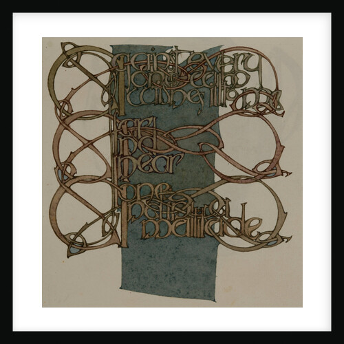 Against everyone who wishes ill to me Far and near Alone and in a multitude, The Deer's Cry (St Patrick's Hymn) by Archibald Knox