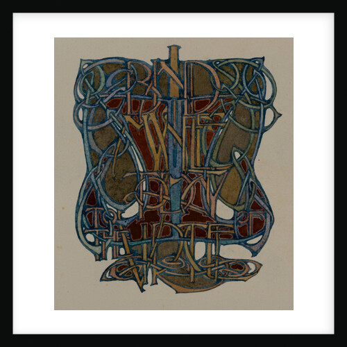 I bind myself today to the virtue of, The Deer's Cry (St Patrick's Hymn) by Archibald Knox