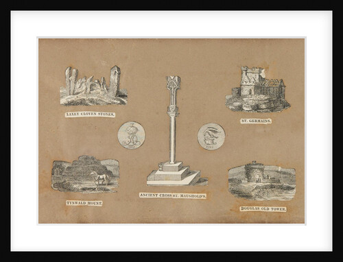 Various landmarks around the Isle of Man including the ancient Cross of St Maughold's by Unknown
