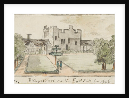 Bishopscourt on the East side in 1656 by Unknown