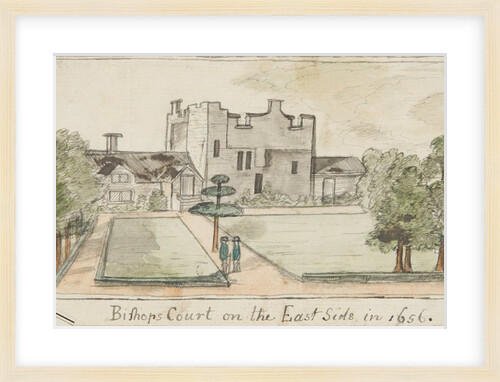 Bishopscourt on the East side in 1656 by Unknown
