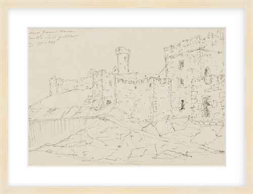 Halls and Guard House, Peel Castle, Isle of Man by S. Staples