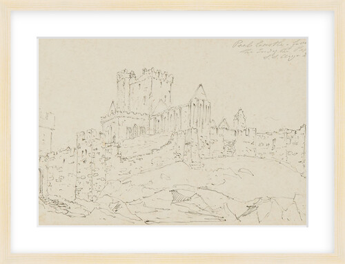 Peel Castle from the end of the Pier by S. Staples
