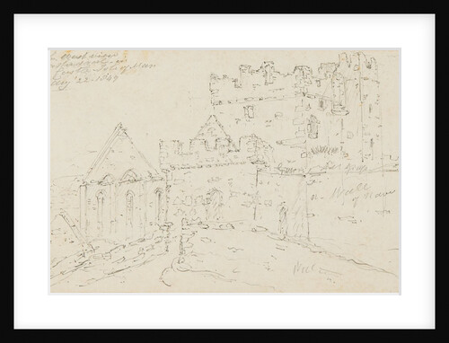North West View of the Cathedral in Peel Castle, Isle of Man by S. Staples