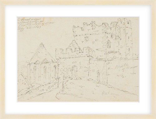 North West View of the Cathedral in Peel Castle, Isle of Man by S. Staples