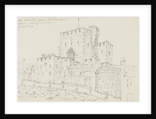 View of the Castle from the Bridge of Castletown, Isle of Man by S. Staples