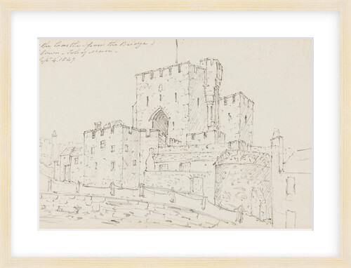 View of the Castle from the Bridge of Castletown, Isle of Man by S. Staples