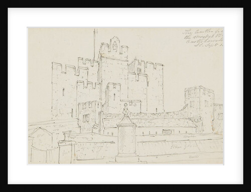 The Castle from the Market Place, Castletown, Isle of Man by S. Staples